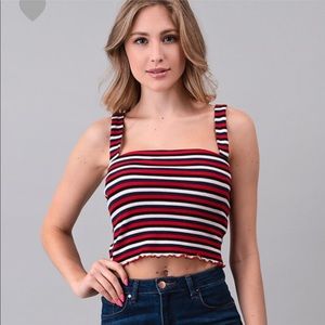 💛Red Combo Blouse